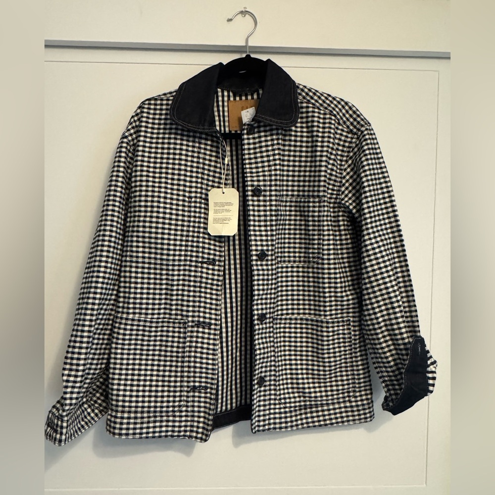 DOEN x GAP gingham denim jacket size XS